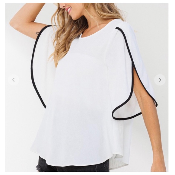 ShopEvelynne Tops - #09 Jamie Boho Color Block Butterfly Sleeve Top